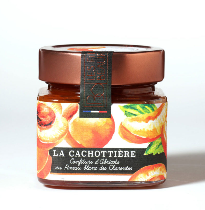 Pot de confiture abricot pineau blanc des filles de beauregard