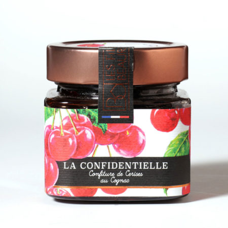 Confiture cerise alcool cognac de charente des filles de beauregard