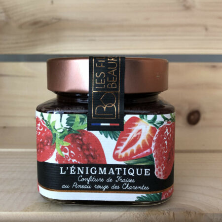 Confiture fraise pineau rouge par les Filles de Beauregard en Charente