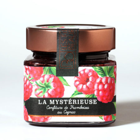 Confiture framboise et alcool cognac de charente par les filles de beauregard