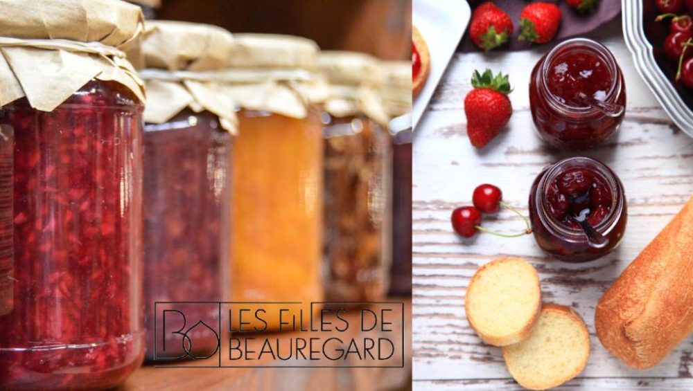 Confiture maison réalisée par les Filles de Beauregard en Charente