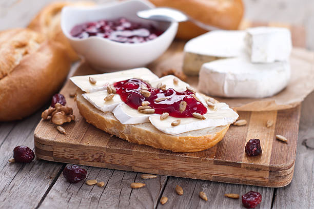 Association de fromages avec de la confiture
