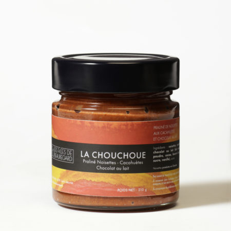 Pâte à tartiner cacahuètes artisanale avec cacahuète noisette et chocolat produite en charente