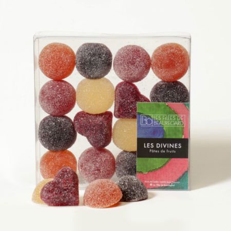 Coffret de pâtes de fruits artisanales élaborée en charente par les filles de beauregard x16