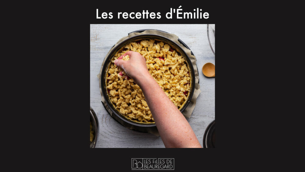 Recette crumble poireau noisette chèvre par les filles de beauregard